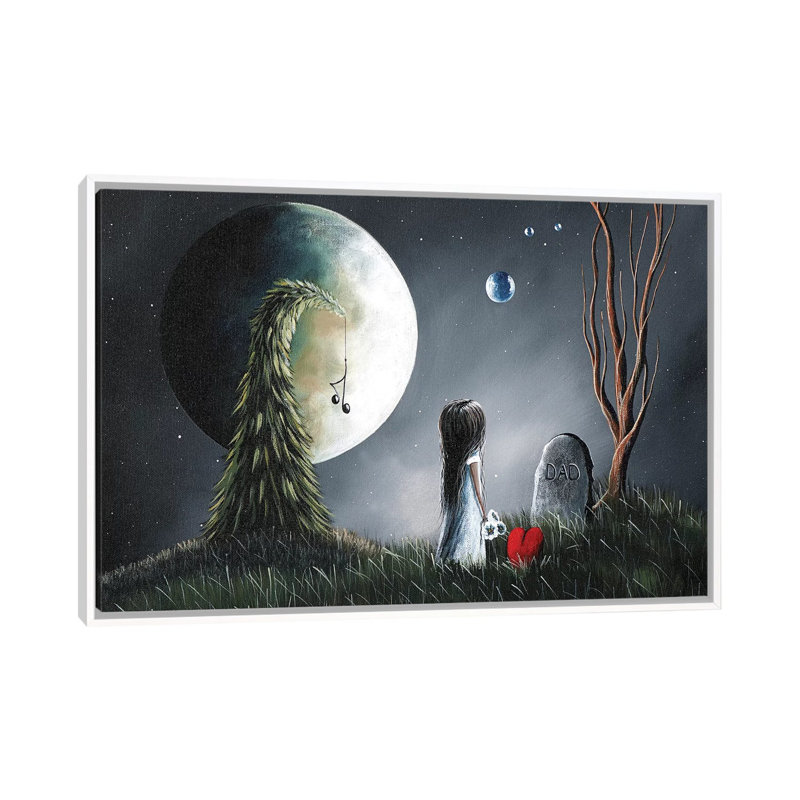 God Must Need You More Than We Do by Moonlight Art Parlour - Print on Canvas, White Framed, 101.6 cm H x 66.04 cm W