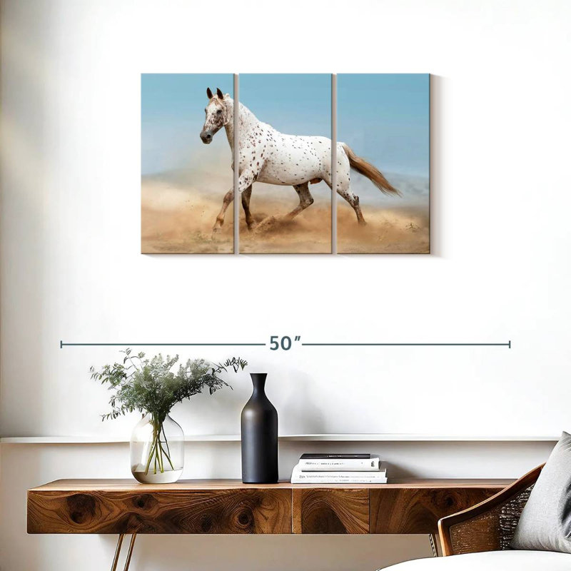 Cheval du désert Brampt Appaloosa, H 20 po x l 33 po