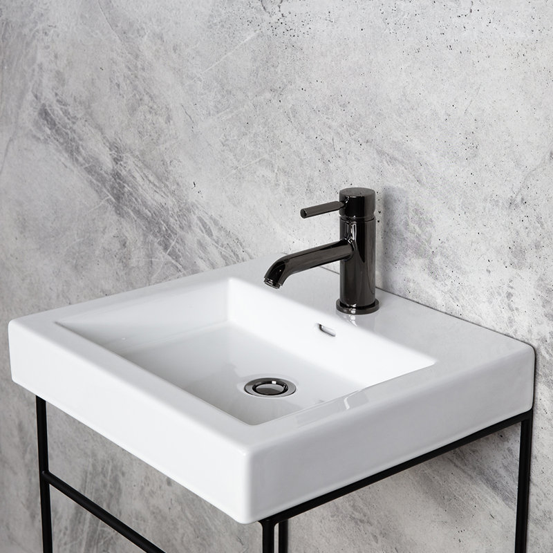 Aquaplane 15.13 in. L Bathroom Sink, Single Hole