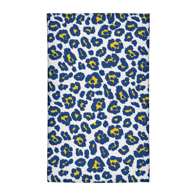 Imprimé animal blanc/bleu/jaune Tapis décoratif