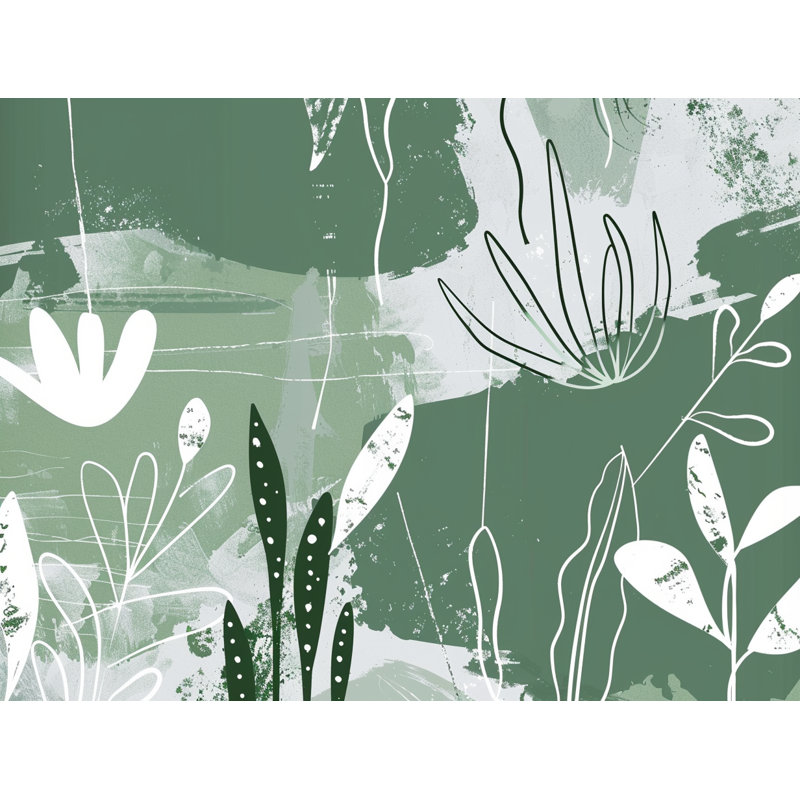 Coussin Botanical, H 16 po x l 16 po