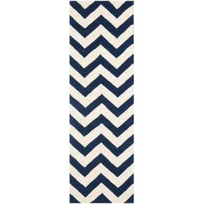 Terence Chevron Wool Hand Woven Area Rug