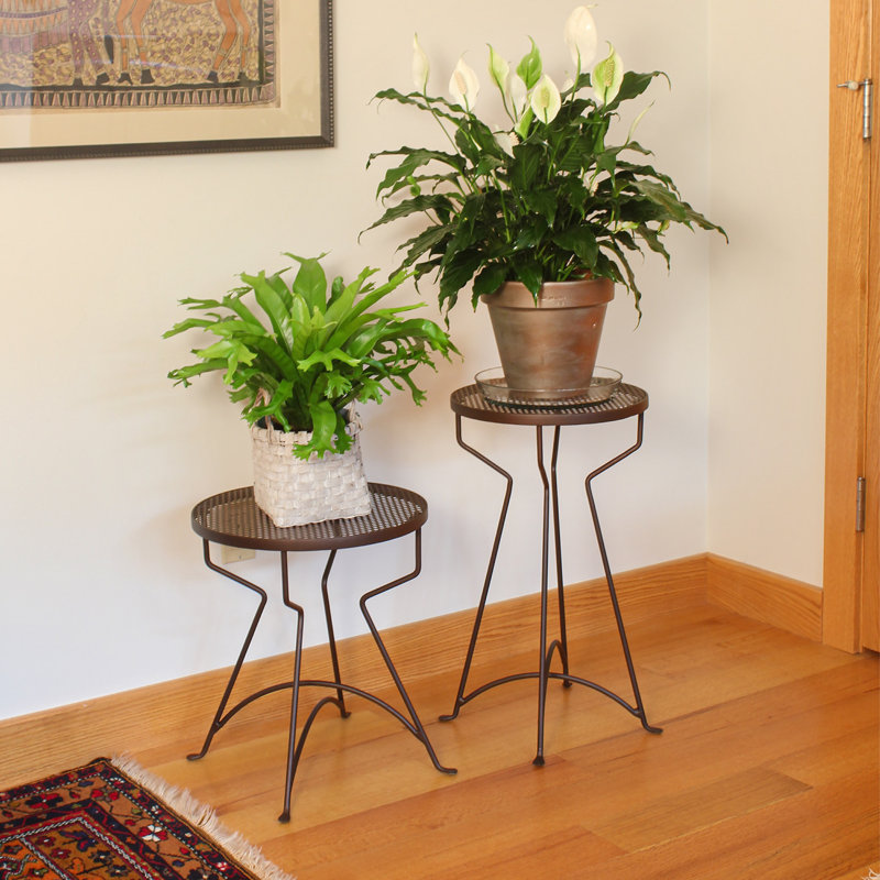 Metal Plant Stand, 18.5" H x 16" W x 16" D