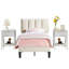 Ensemble de chambre avec lit plateforme tapissier 3 pièces Dejacha-926443514-926443516