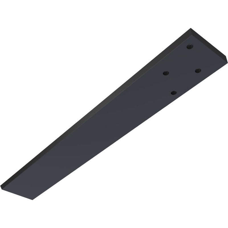Support flottant dissimulé en acier robuste, H 18 po x l 0,5 po x P 2,5 po