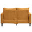 Velours côtelé orange moderne - deux pièces pour la chambre à coucher confortable avec coussin éponge et coussins de construction solide 3 places + 2 salon, chambre à coucher, canapé confortable appartement-2031810055
