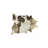 Connon Handmade Cowhide Rectangle 6' x 7' Cowhide Area Rug in Gray/Gold