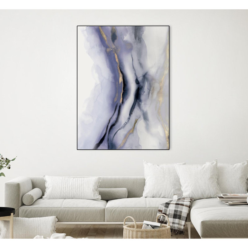 «Blue Waters I» par Isabelle Z - reproduction encadrée sur toile, H 24 po x l 18 po