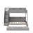 Twin Over Full Bunk Bed With Trundle & Storage Staircase, Full-Length Safety Rails, Storage Units & USB Ports-1051135844