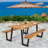 Reeside Rectangular Acacia Outdoor Picnic Table