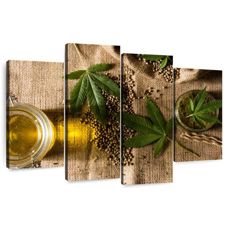Senne Marijuana Hemp, 54" H x 84" W