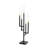 Metal 5 Candle Black Decorative Candelabra-87490289