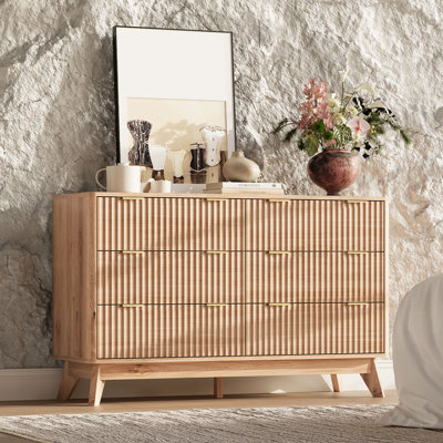 Donati 6-Drawer Dresser, 47.2'' W Wood Chest of Drawers