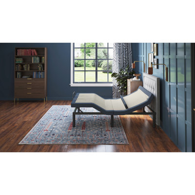 Lit simple TG réglable avec inclinaison de la tête / du pied, position lombaire, 3 massages d'intensité, dessous, 1 base préréglée - inclinable, support, 3 modes de DEL, option programmable