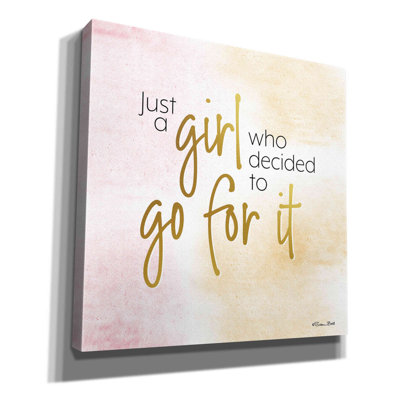 «Go For It» par Susan Ball, art mural sur toile Giclee Mercer41