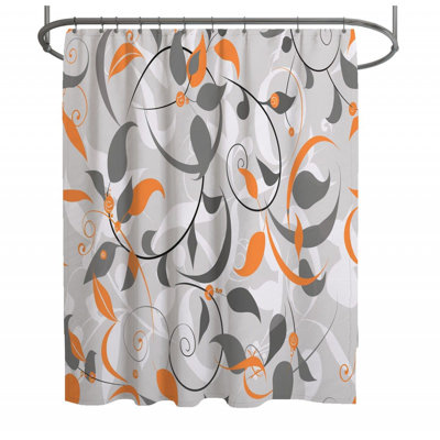 Floral Shower Curtain -  Art Bathroom Decor_12418