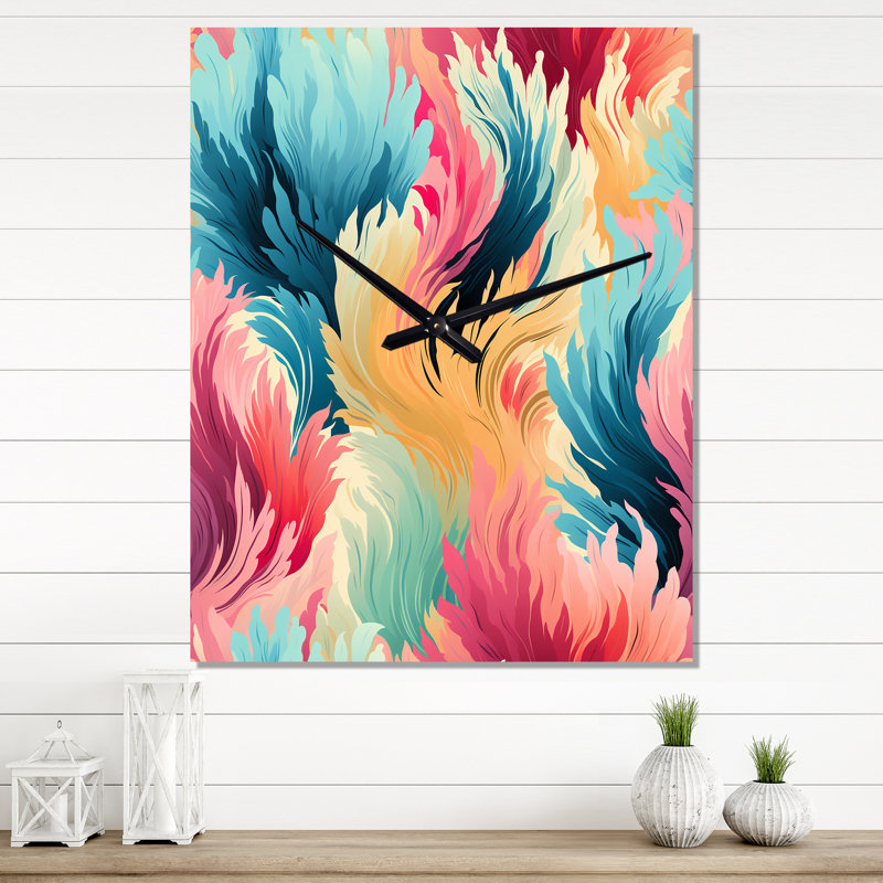 Janayshia - Horloge murale abstraite, Grand