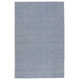 Caron Striped Handmade Area Rug in Light Blue/Cream