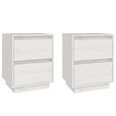 Greeta 40cm W Solid Wood Bedside Table