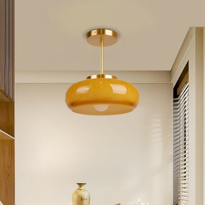 Glass Semi Flush Mount