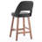 Mid-Century Modern Armless Upholstered Counter Stool-1757312363
