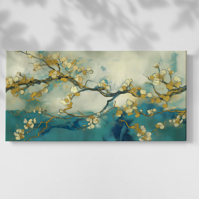 Abstract Series 9 #C-Gallery Wrapped Canvas, 16" H x 32" W