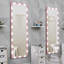 Miroir pleine grandeur mural pour chambre à coucher avec ampoules DEL à commande tactile-194860357