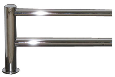 Hopewell Bath Double 31 1/2" Wall Mounted  Towel Bar, Polished Nickel