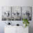 Cattle Series LXXXVII -Set Of 3 Gallery Wrapped Canvas -Ready to Hang-107312589