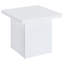 Table de bout carrée en bois d'ingénierie blanc brillant Sh Shetworth-122404323