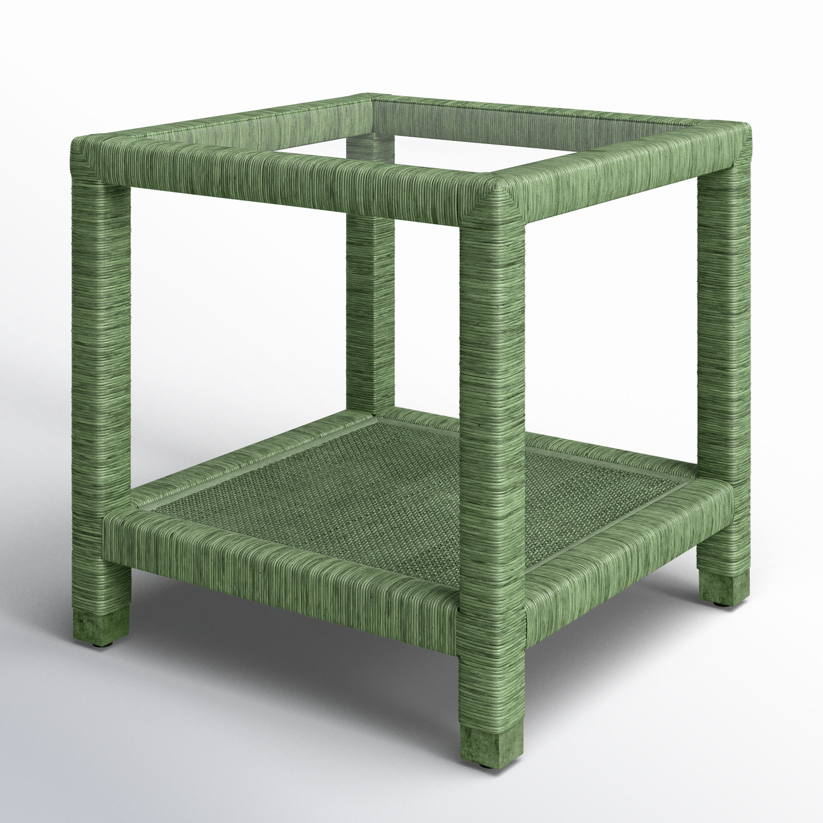 Graham Glass End Table, Celery