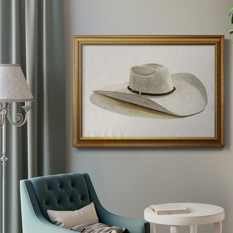 Cowboy Hat II - cadre photo, impression sur toile, H 16 po x l 20 po x P 2,5 po