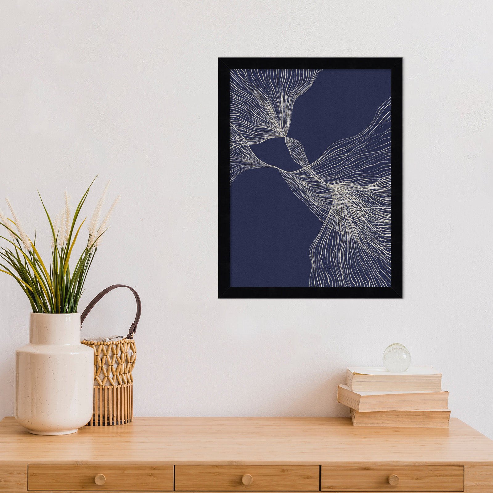 Interaction 1 by Alisa Galitsyna, Black, 17" H x 13" W x 1" D