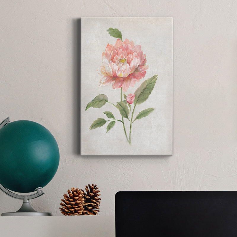 Grandiflora III - peinture sur toile tendue, H 48 po x l 32 po x P 1 po