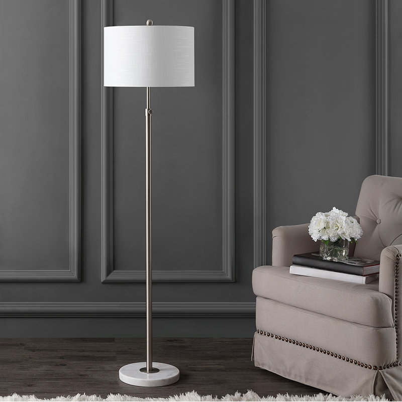 Lampe sur pied réglable 65 po Courtland, Chrome
