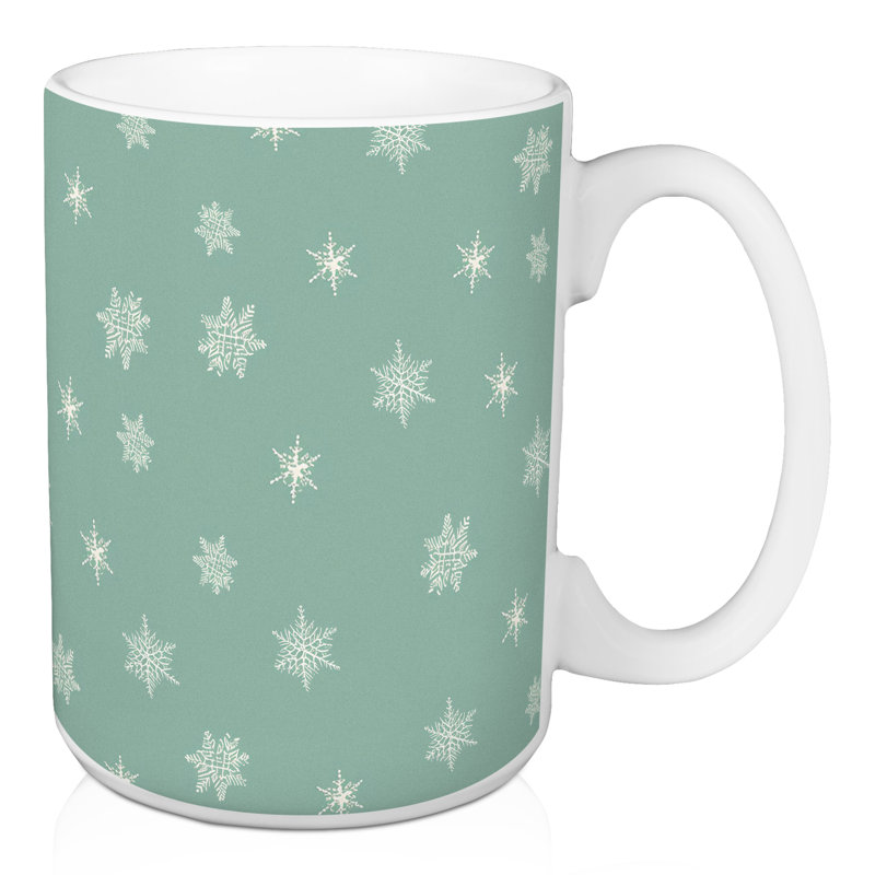 Dainty Snowflake Pattern Mug
