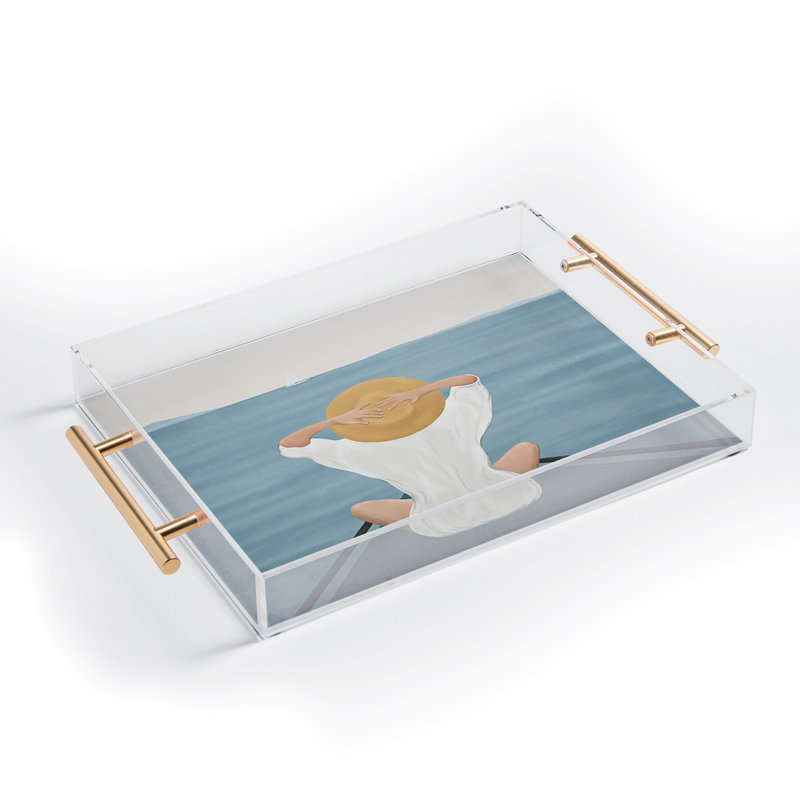 Flow Line Summer Vacation I Acrylic Tray