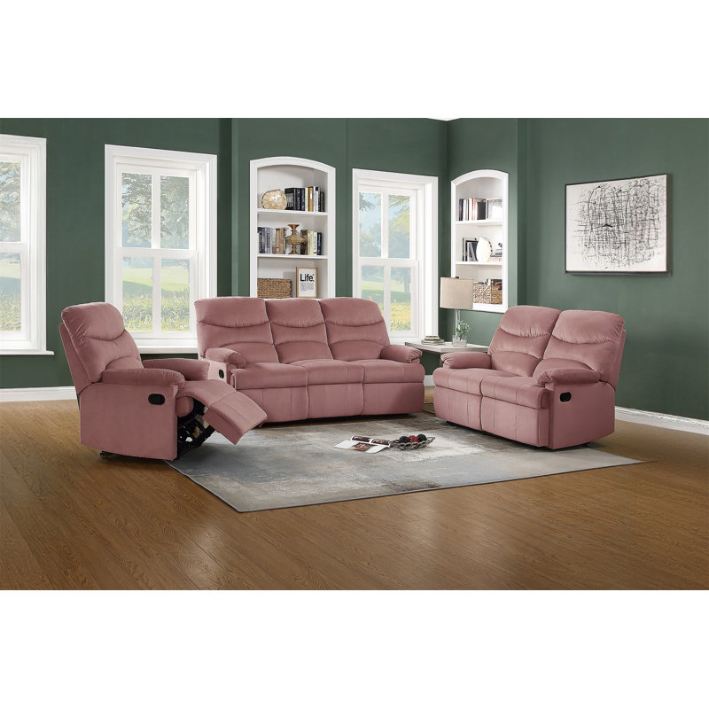 Recliner Sofa, Pink