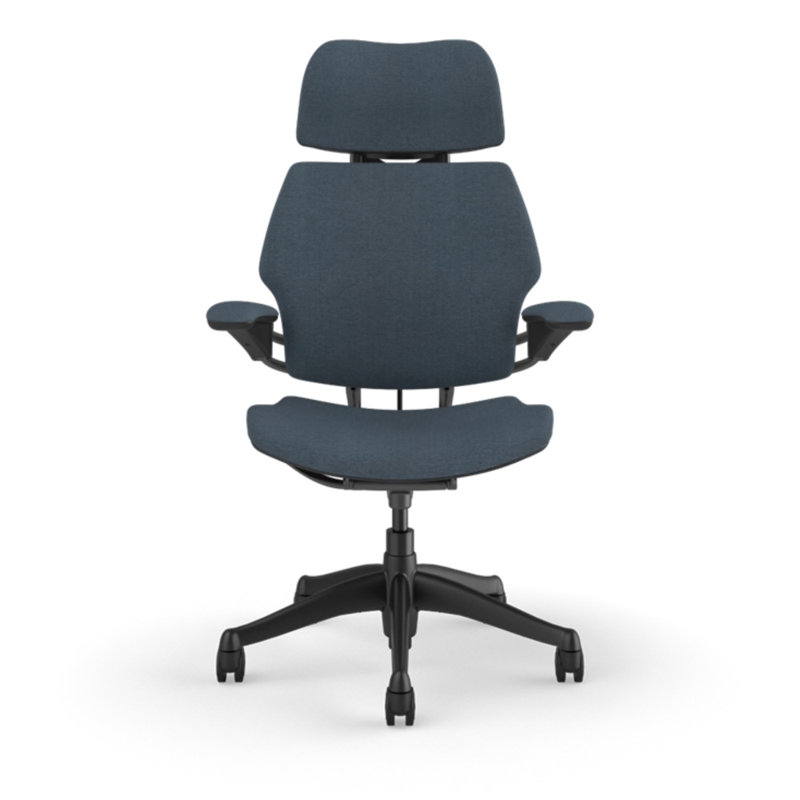Chaise de travail ergonomique Freedom, Bleu - 76