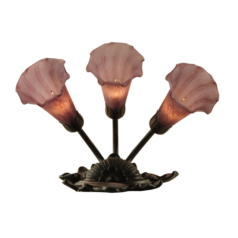 Meyda Tiffany & Stained Glass 3 - Light Armed Sconce, Lavender