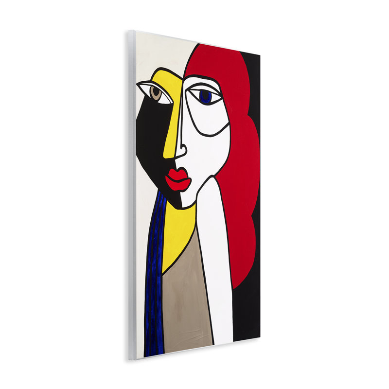 «Her Abstract Cubism Face» par Ruth Fromstein, H 19 po x l 13 po