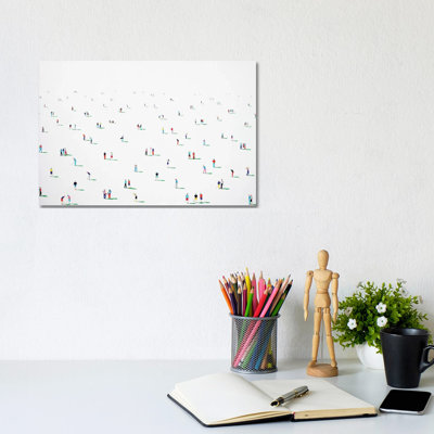 Giclée de golfeurs sur toile tendue avec châssis