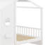 Lit de maison en bois avec lit gigogne, conception moderne pour enfants avec tablette de rangement-440953663-440953660