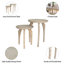 Tables gigognes en bois massif Cambelle