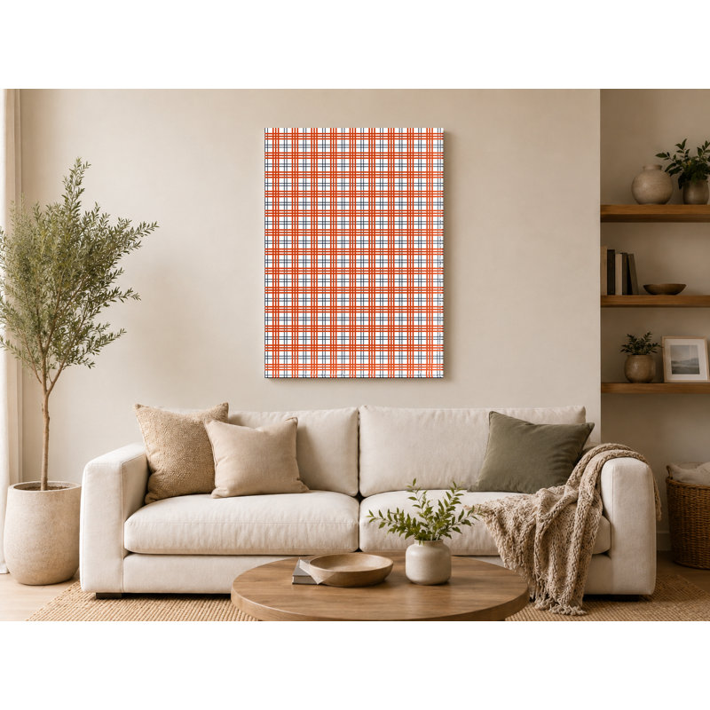 Toile orange et blanche - Équipes nationales de football sur toile