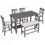 Ensemble de 6 tables de salle à manger à hauteur de comptoir avec 4 chaises et un banc-1309141770-1309141769-1309141768