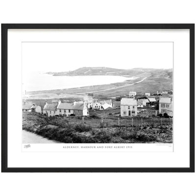 Alderney, Harbour And Fort Albert 1915 by Francis Frith - Single Picture Frame Print