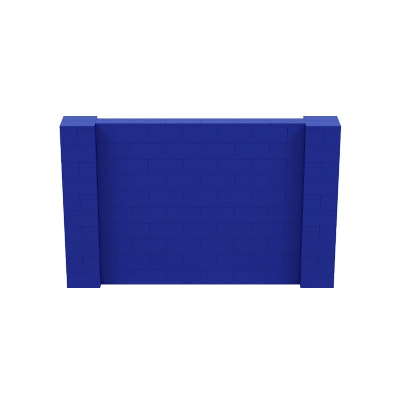 Ensemble mural de blocs géants 7 'T, H 60 po x l 96 po x P 12 po, Bleu