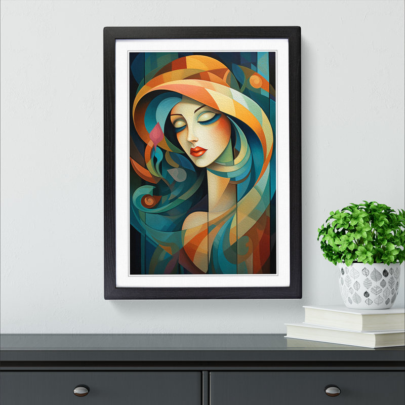 Single Picture Frame Wall Art, 46cm H x 34cm W, Black Framed
