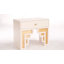 66cm W Solid + Manufactured Wood Bedside Table-1907895467